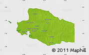 Physical Map of Balancan, single color outside