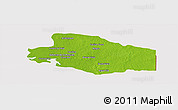 Physical Panoramic Map of Balancan, cropped outside
