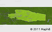 Physical Panoramic Map of Balancan, darken