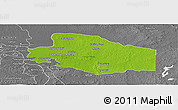 Physical Panoramic Map of Balancan, desaturated
