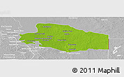 Physical Panoramic Map of Balancan, lighten, desaturated