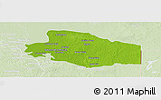 Physical Panoramic Map of Balancan, lighten