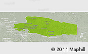 Physical Panoramic Map of Balancan, lighten, semi-desaturated