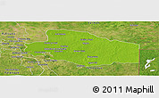 Physical Panoramic Map of Balancan, satellite outside