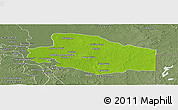 Physical Panoramic Map of Balancan, semi-desaturated