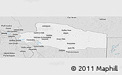 Silver Style Panoramic Map of Balancan