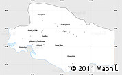 Silver Style Simple Map of Balancan, single color outside
