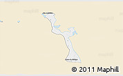 Classic Style 3D Map of Emiliano Zapata, single color outside