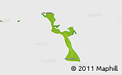 Physical 3D Map of Emiliano Zapata, single color outside
