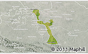 Satellite 3D Map of Emiliano Zapata, lighten, semi-desaturated
