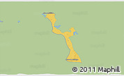 Savanna Style 3D Map of Emiliano Zapata, single color outside