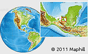 Physical Location Map of Emiliano Zapata, highlighted parent region