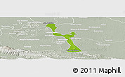 Physical Panoramic Map of Emiliano Zapata, lighten, semi-desaturated