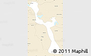 Classic Style Simple Map of Emiliano Zapata