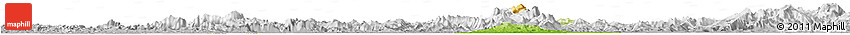 Physical Horizon Map of Huimanguillo, lighten, desaturated