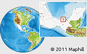 Physical Location Map of Jalpa de Mendez, highlighted country
