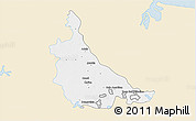 Classic Style 3D Map of Jonuta, single color outside