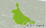 Physical 3D Map of Jonuta, lighten, semi-desaturated