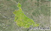 Satellite 3D Map of Jonuta, semi-desaturated