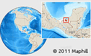 Shaded Relief Location Map of Jonuta, highlighted parent region