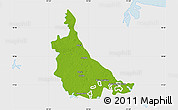 Physical Map of Jonuta, single color outside