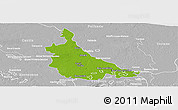 Physical Panoramic Map of Jonuta, lighten, desaturated