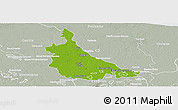Physical Panoramic Map of Jonuta, lighten, semi-desaturated