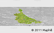 Satellite Panoramic Map of Jonuta, lighten, desaturated