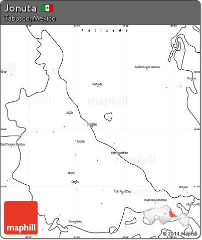 Blank Simple Map of Jonuta