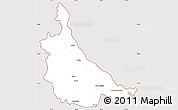 Classic Style Simple Map of Jonuta, cropped outside