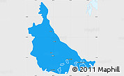 Political Simple Map of Jonuta, single color outside