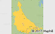 Savanna Style Simple Map of Jonuta, single color outside