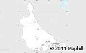 Silver Style Simple Map of Jonuta, single color outside
