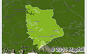 Physical 3D Map of Macuspana, darken