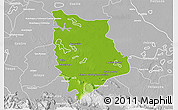 Physical 3D Map of Macuspana, lighten, desaturated