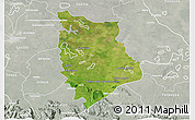 Satellite 3D Map of Macuspana, lighten, semi-desaturated