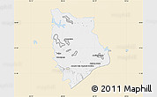 Classic Style Map of Macuspana, single color outside