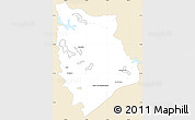 Classic Style Simple Map of Macuspana, single color outside