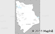 Gray Simple Map of Macuspana