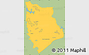 Savanna Style Simple Map of Macuspana, single color outside