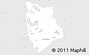 Silver Style Simple Map of Macuspana, single color outside