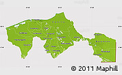 Physical Map of Tabasco, cropped outside