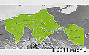 Physical Map of Tabasco, desaturated