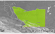 Physical 3D Map of Tenosique, desaturated