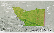 Satellite 3D Map of Tenosique, lighten, semi-desaturated