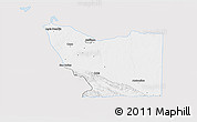 Silver Style 3D Map of Tenosique, single color outside