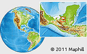 Physical Location Map of Tenosique, highlighted parent region