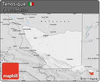 Silver Style Map of Tenosique