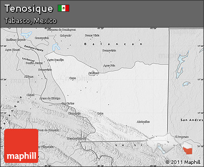 Silver Style Map of Tenosique