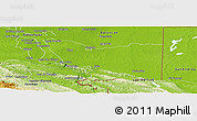 Physical Panoramic Map of Tenosique